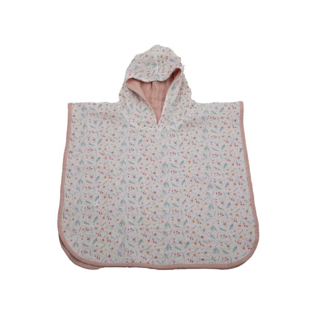 Dreambee Poncho Oscar reversible flowers