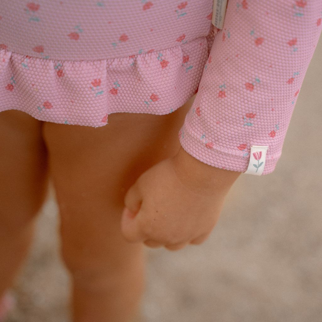 Little Dutch Badpak lange mouwen Sunny Flowers