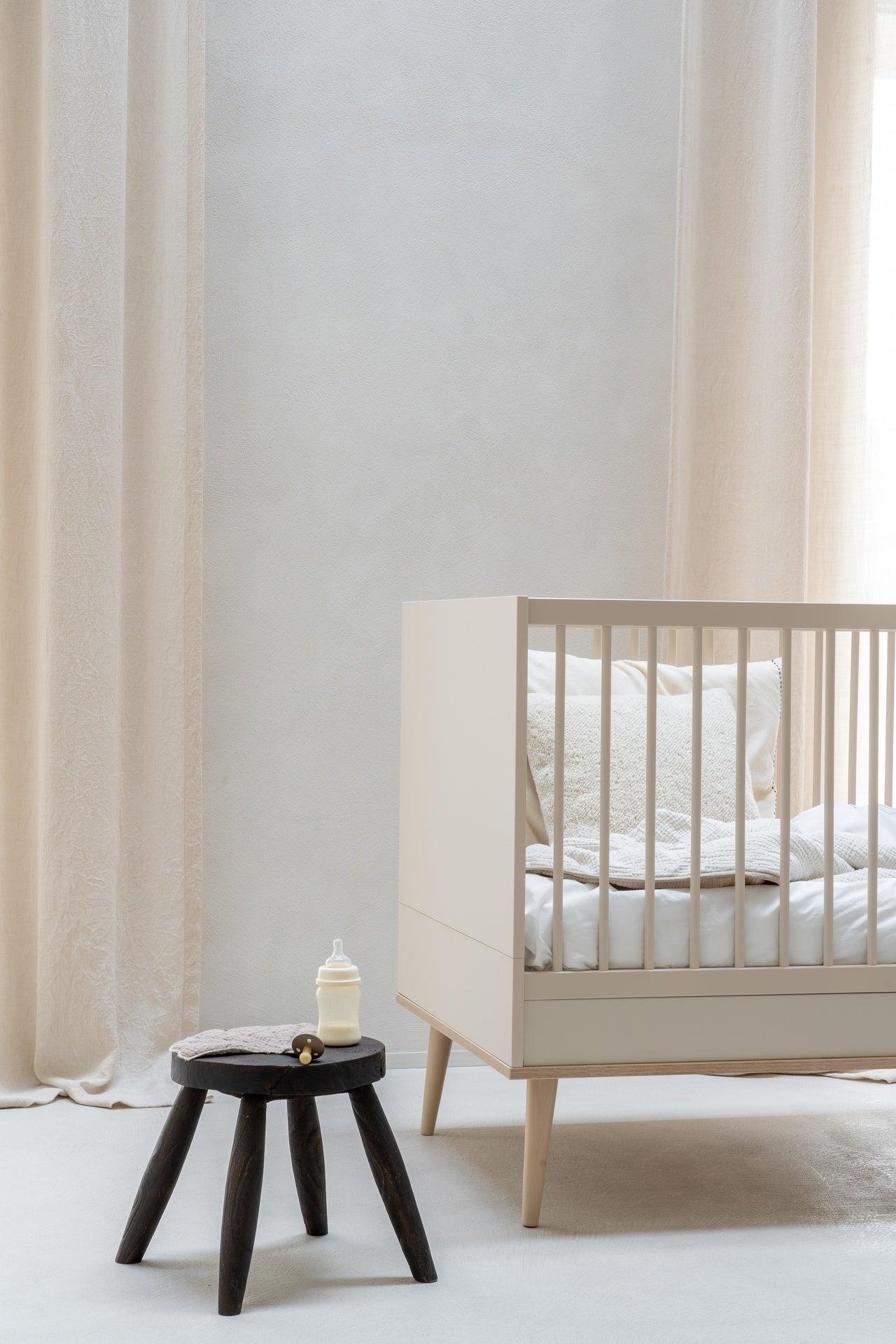 Quax Lit évolutif Flow L 140 x Lg 70 cm Clay