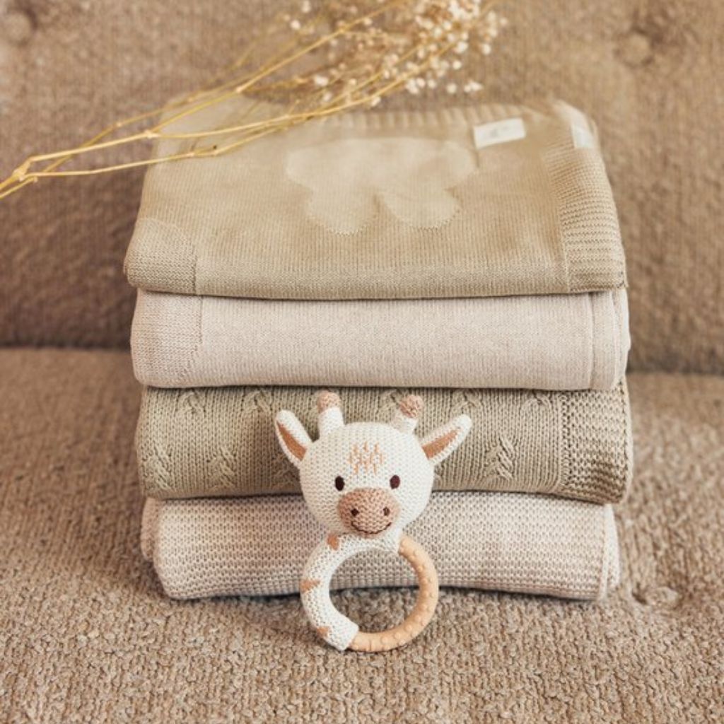 Deken wieg 75x100 cm nijntje nougat