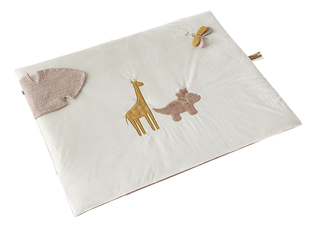 Noukie's Tapis de jeu Popsie, Gigi & Louli écru/rose poudré