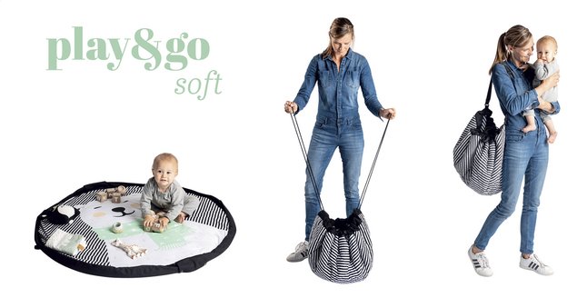 Play&Go Opbergzak/Speeldeken Soft ijsbeer