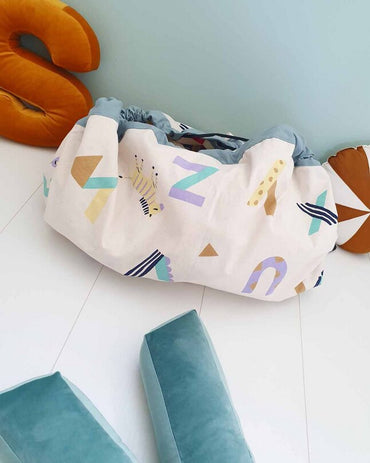 Play&Go Sac de rangement/Couverture de jeu Printed Animal Alphabet