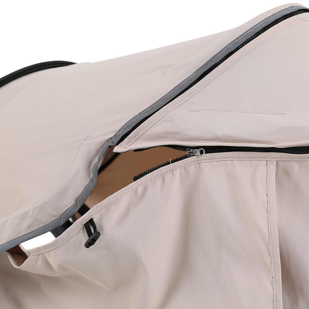 Pronto Stroller bolderkar sand beige + zonnesherm + tray + organizer + opberghoes