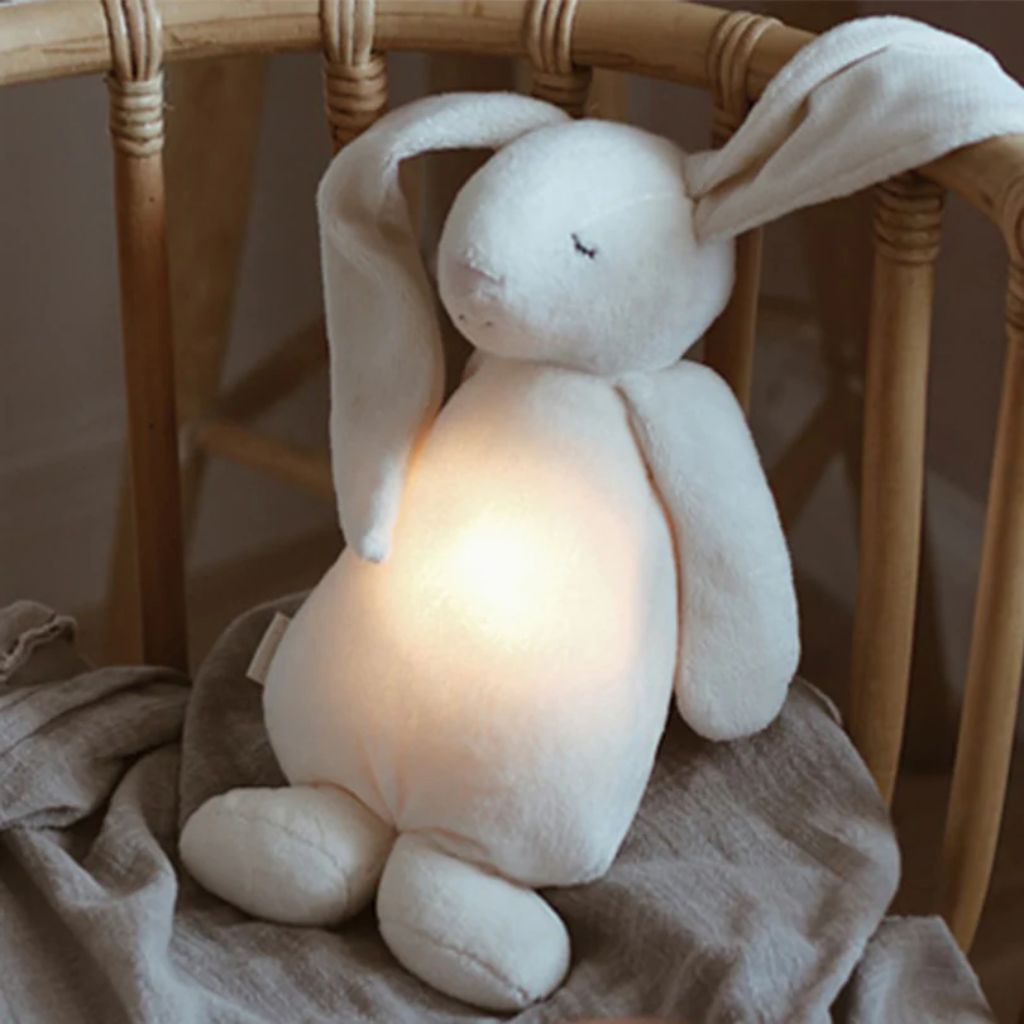 Knuffel met licht en geluid The Humming Friend Cream 2.0