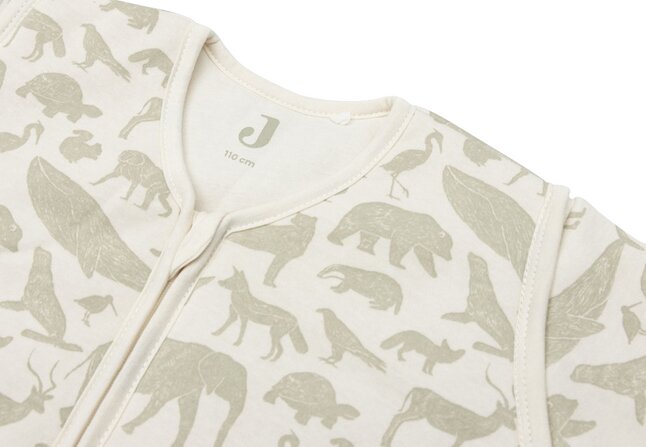 Jollein Sac de couchage d'hiver Animals Olive Green 110 cm