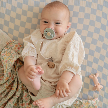 FRIGG Fopspeen + 6 maanden Little Viking silicone Sage/Olive - 2 stuks