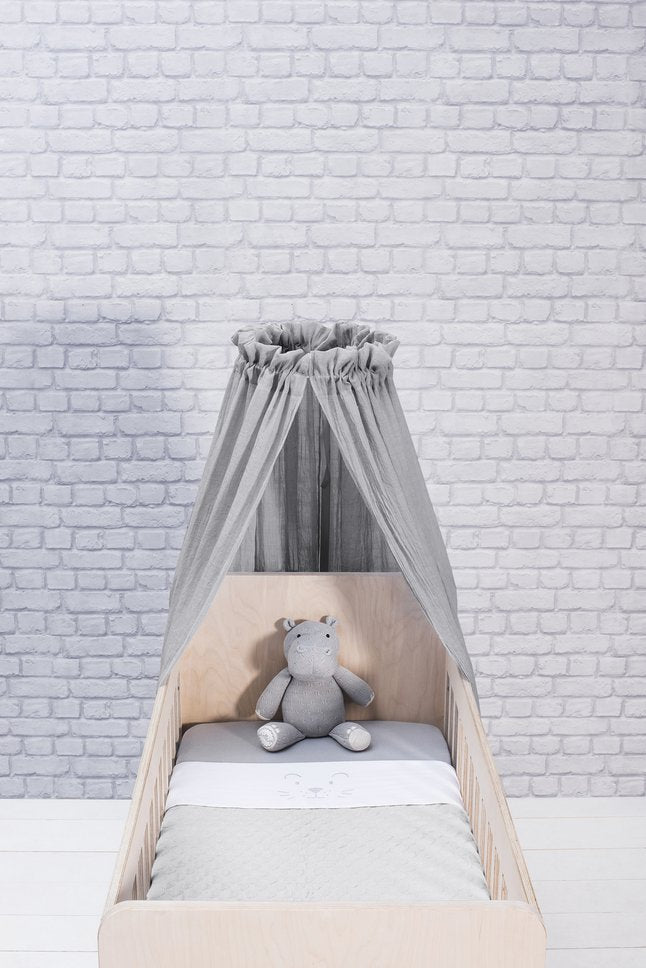 Jollein Bedhemel Vintage soft grey 155 cm
