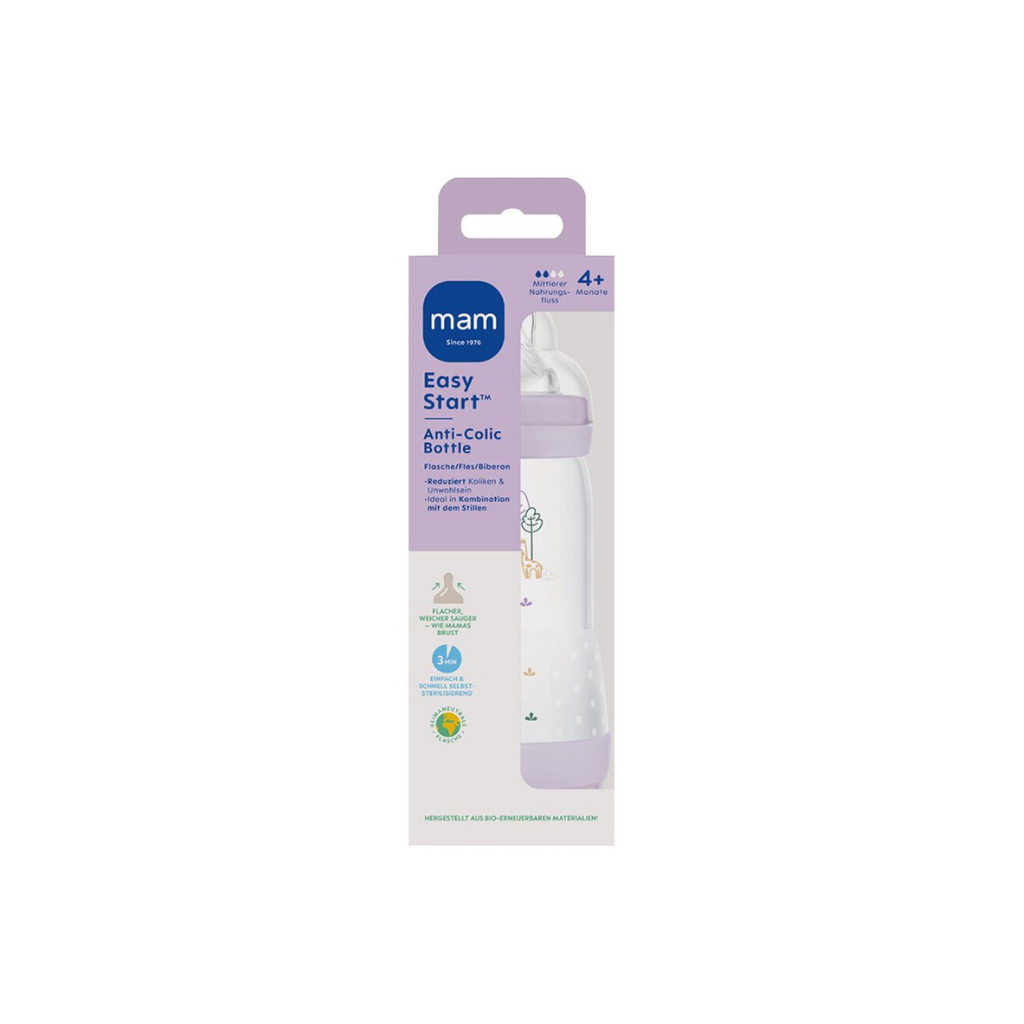 MAM Biberon anticolique Easy Start Anti-Colic Lilac 320 ml