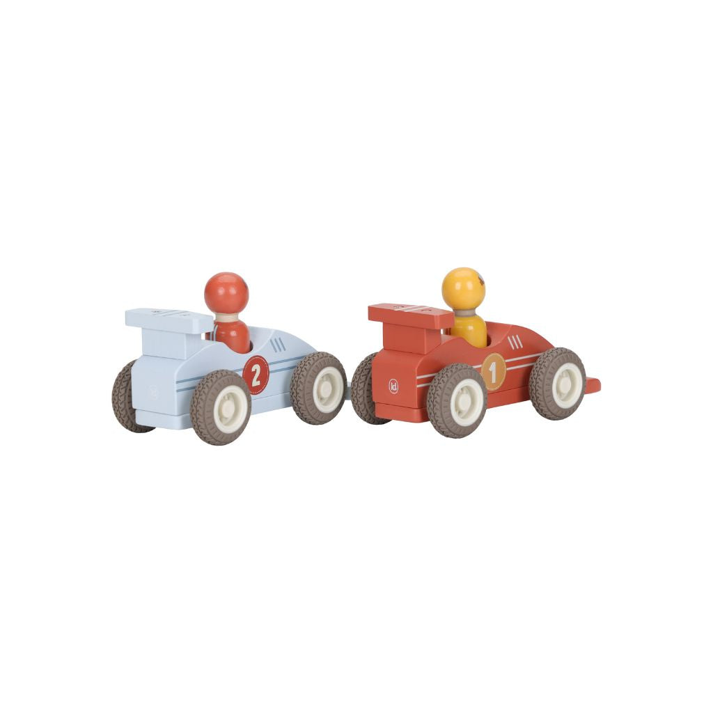 Little Dutch Voitures de course à friction en bois