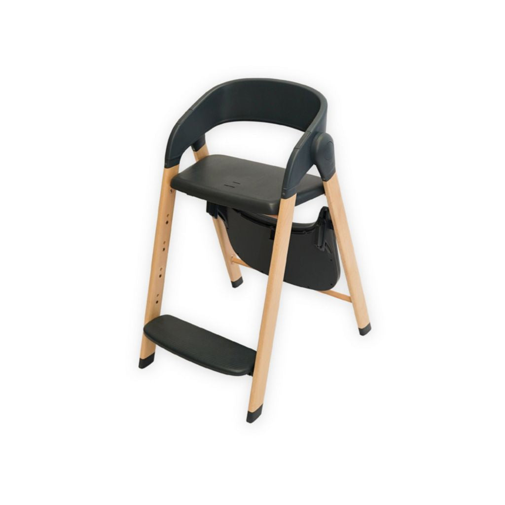 Bo Jungle Eetstoel evolutief Grow With Me Shady Grey