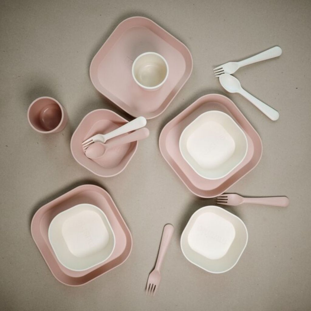 Mushie Assiette Blush - 2 pièces