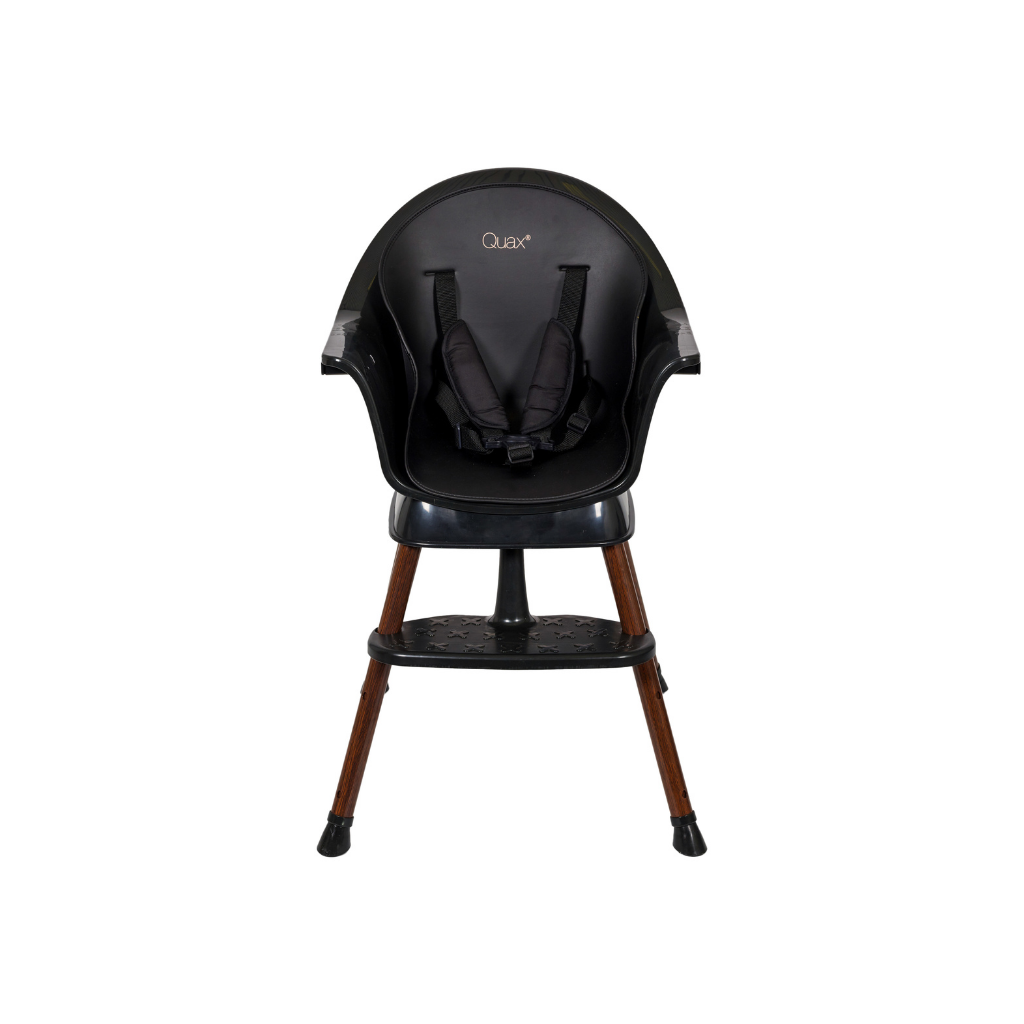 Quax Eetstoel evolutief Ultimo 3 Luxe Black/Walnut
