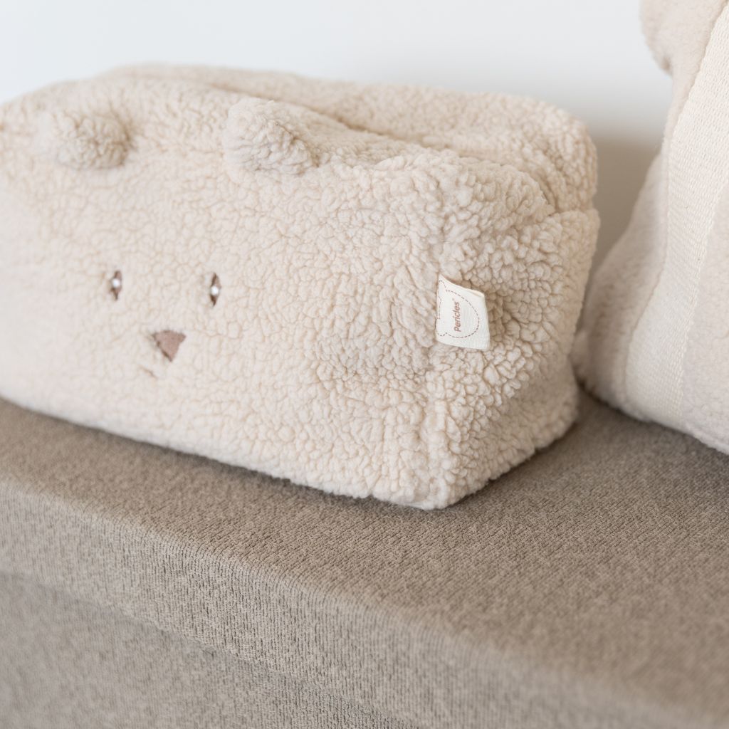 Pericles Trousse de toilette ours crème
