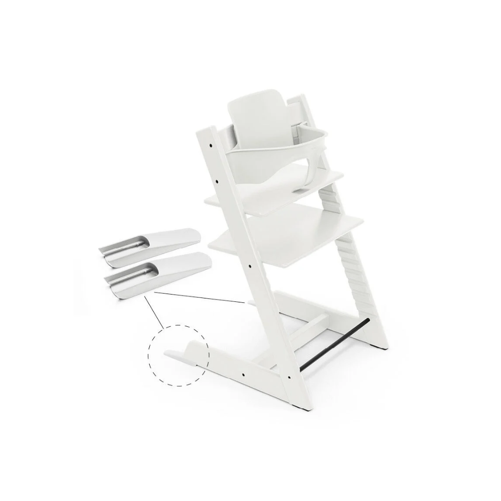Stokke® Chaise haute Tripp Trapp® - coussin Newborn Set - arceau Baby Set blanc