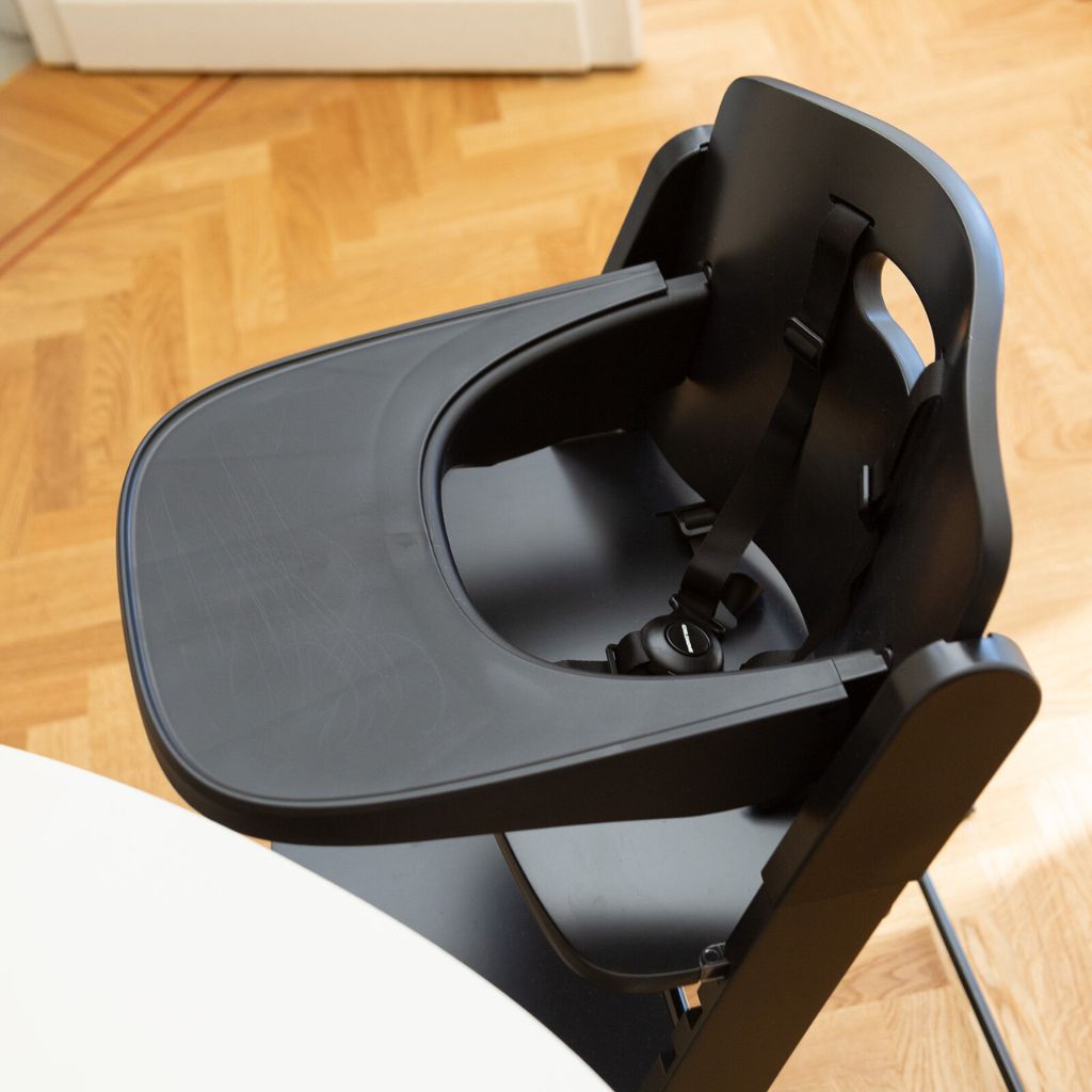 Childhome Eetstoel Evosit + eettablet Black
