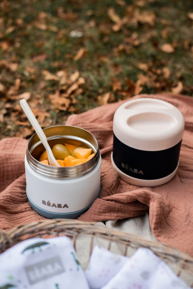 Béaba Food jar 500 ml Baltic Blue/White