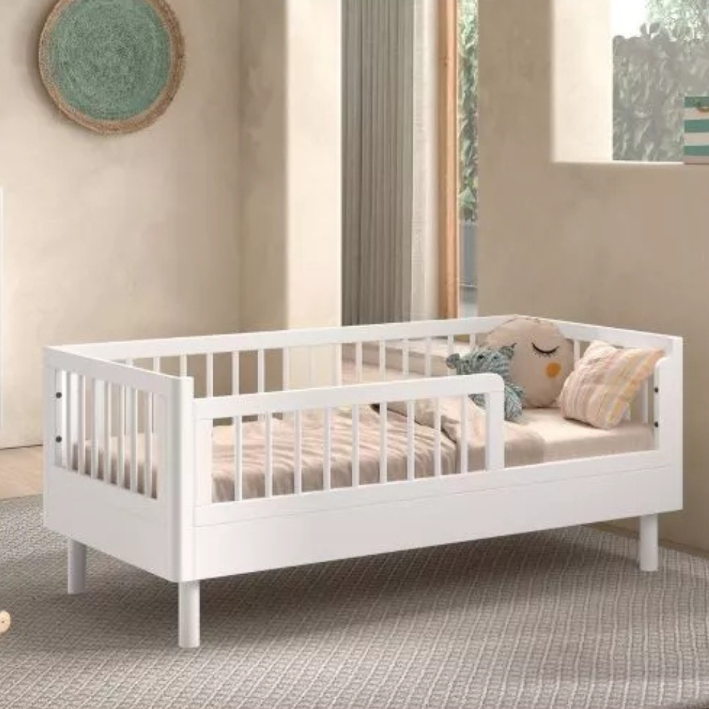 Jaxx Peuterbed Forrest Beuk wit L 140 x B 70 cm