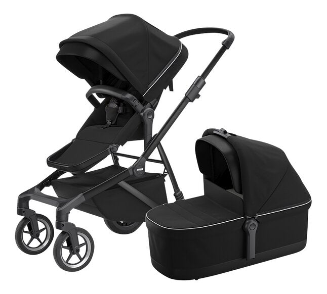 Thule 3-in-1 Kinderwagen Sleek + Voetenzak Midnight Black