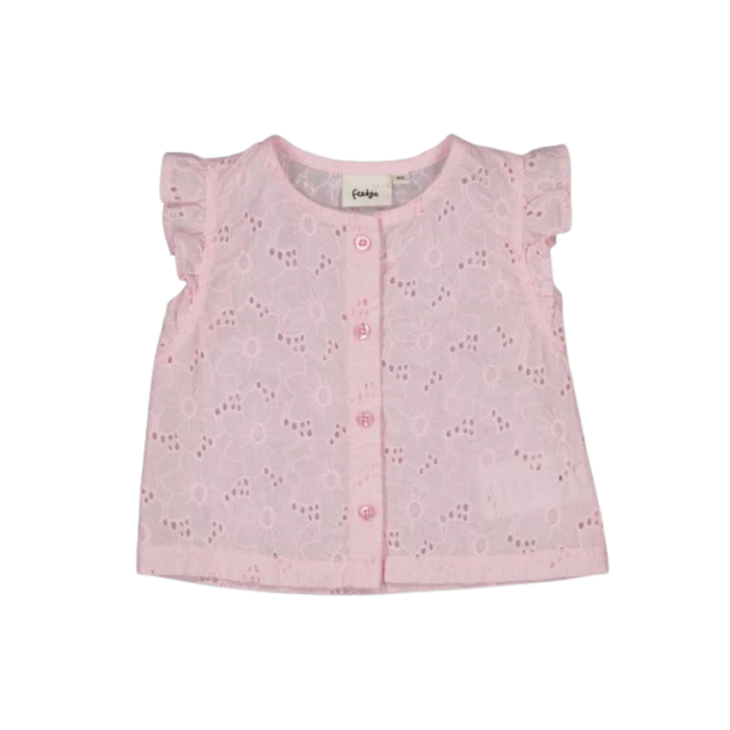 Feetje Top + short broderie Summer Woven m 62 Lilac Meisjes