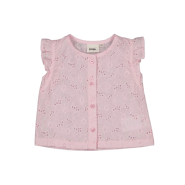 Feetje Top + short broderie Summer Woven m 74 Lilac Meisjes