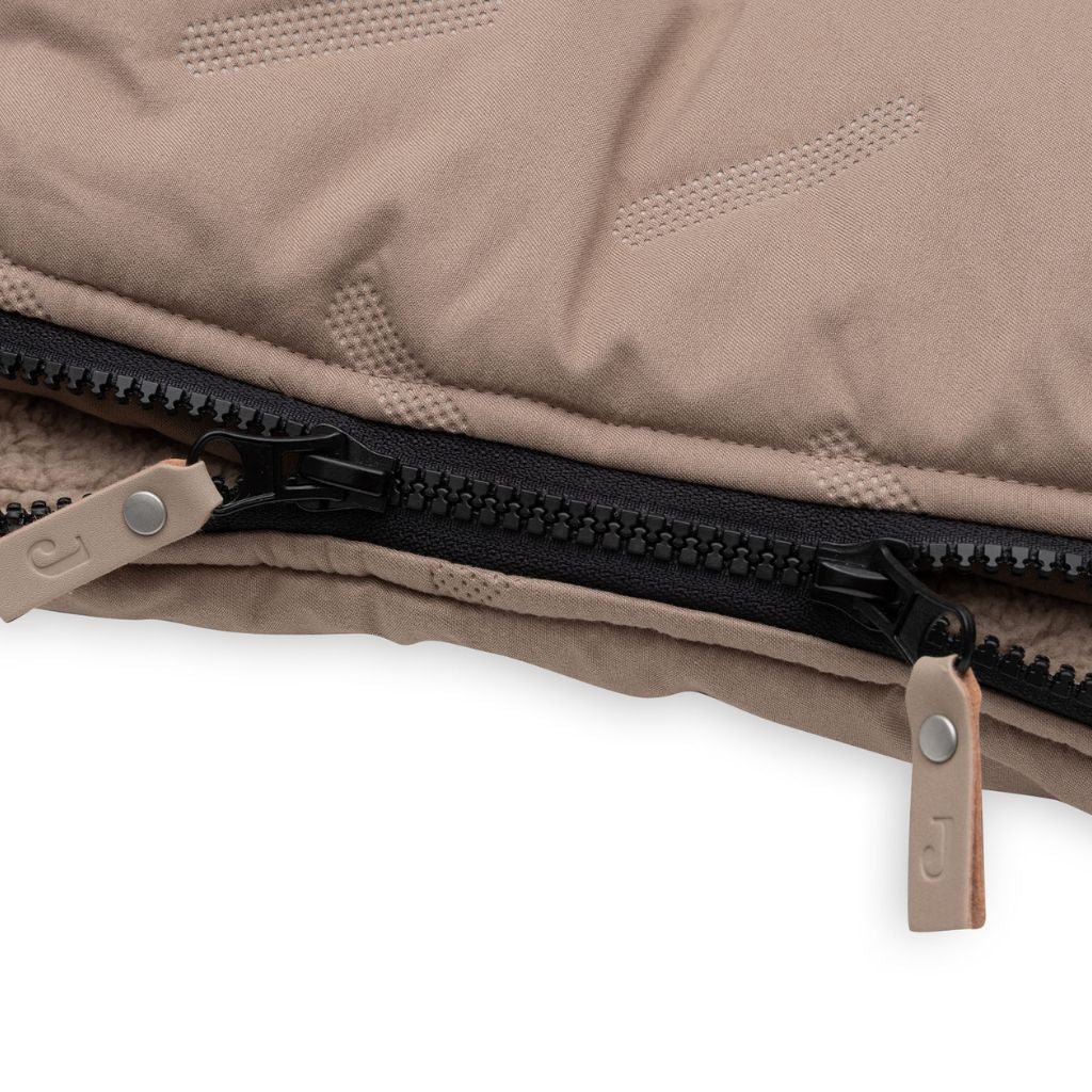 Jollein Voetenzak buggy/kinderwagen Embossed Milky Coffee