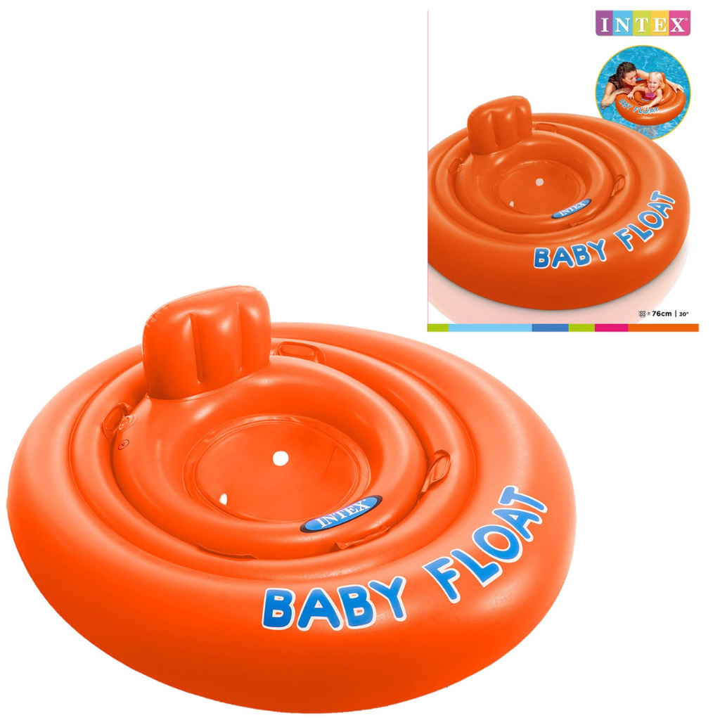 Intex Zwemband Baby Float 76 cm geel/groen 1-2J