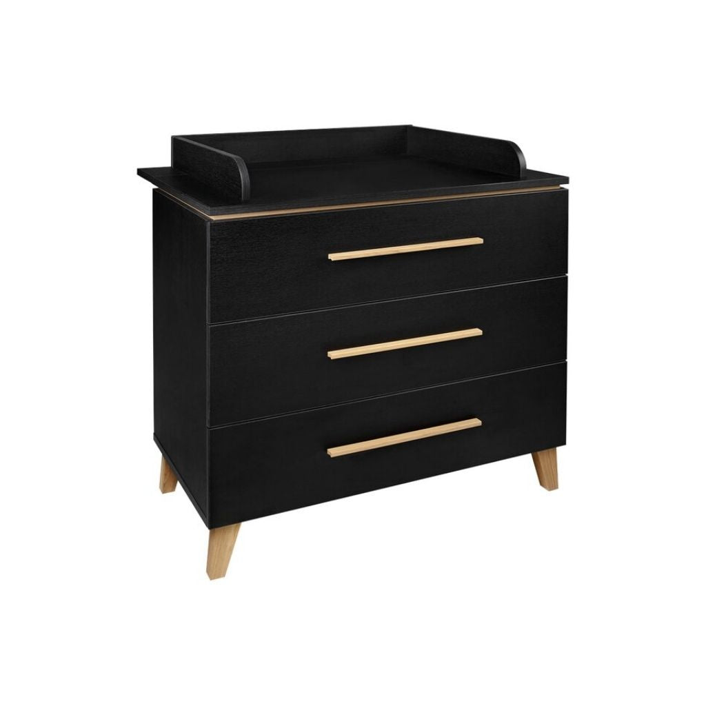 Transland Chambre de bébé 2 pièces (lit + commode) Steffi noir