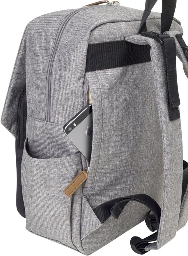 Babymel Sac à langer George gris/noir