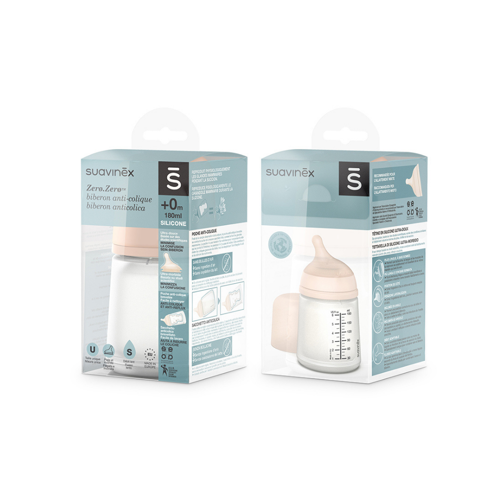 Suavinex Zuigfles Zerø.Zerø Variabele flow 180 ml