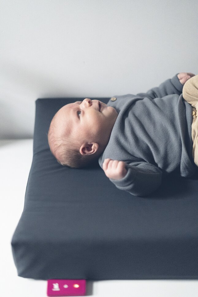 Wumby Matelas à langer chauffant anthracite