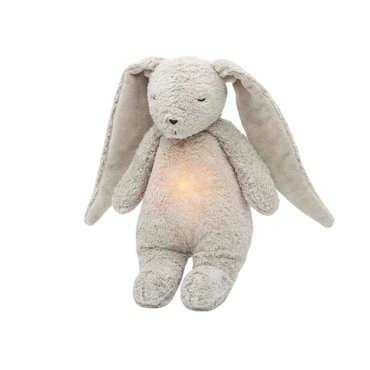Moonie Knuffel met licht Humming Bunny Grey 28 cm