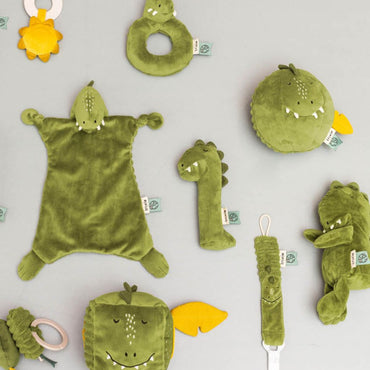 Trixie Baby Baby knuffel Mr. Dino groen