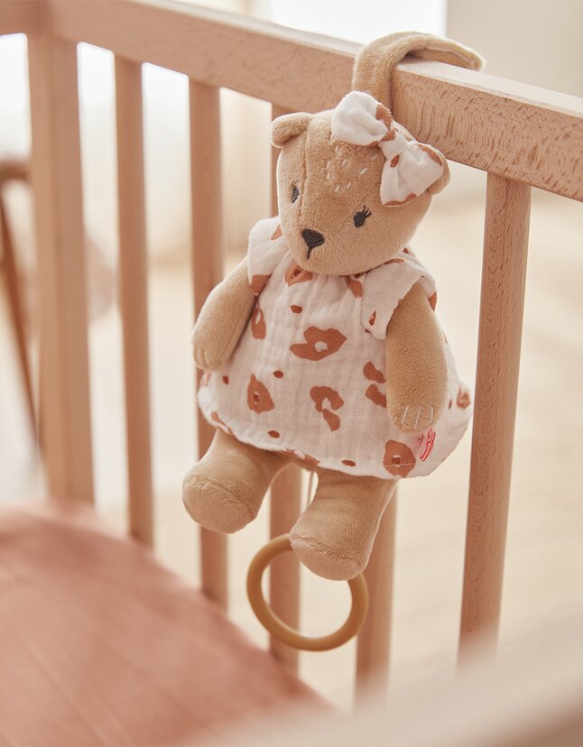 Noukie's Peluche musicale Babou & Kendi 21 cm