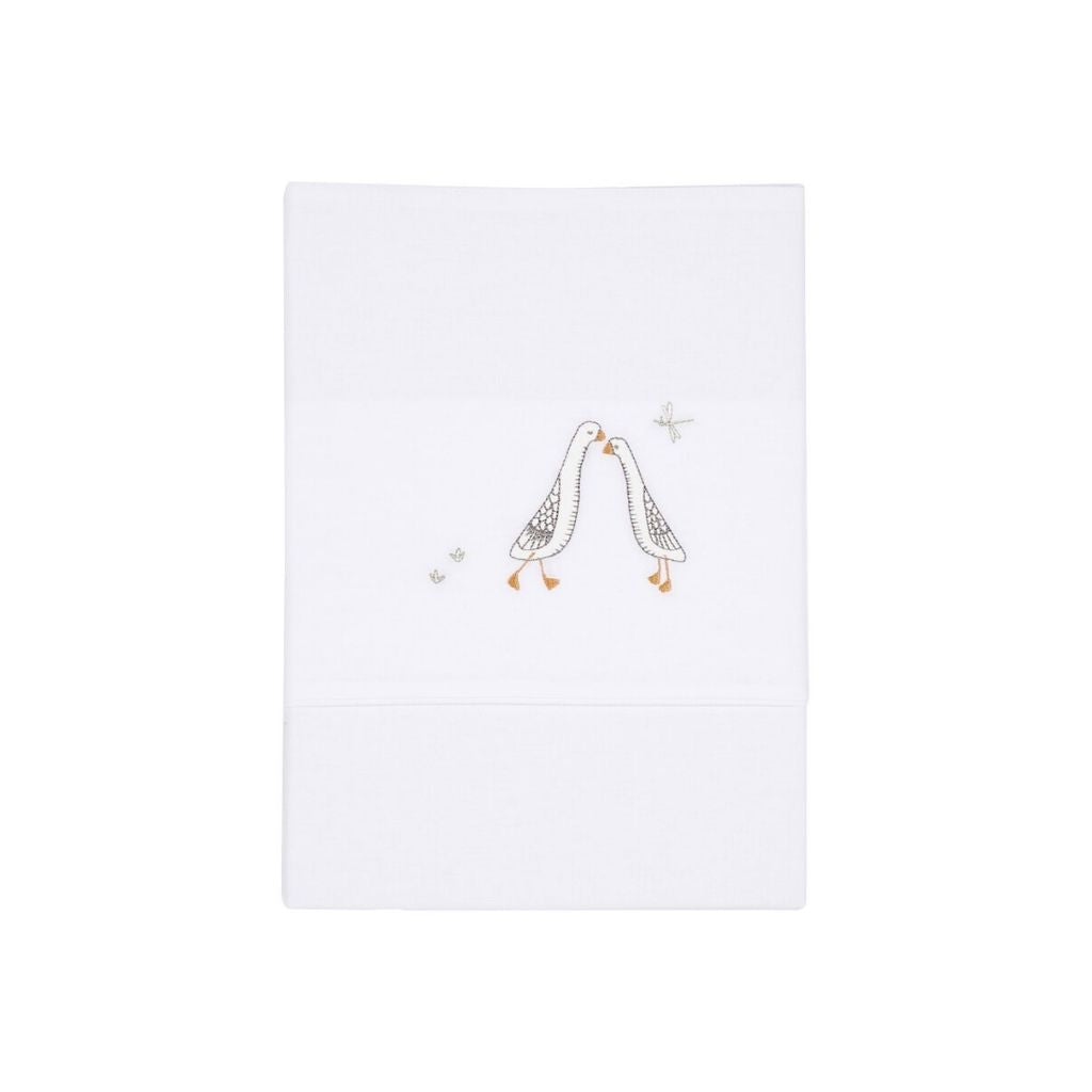 Little Dutch Laken voor bed Little Goose geborduurd