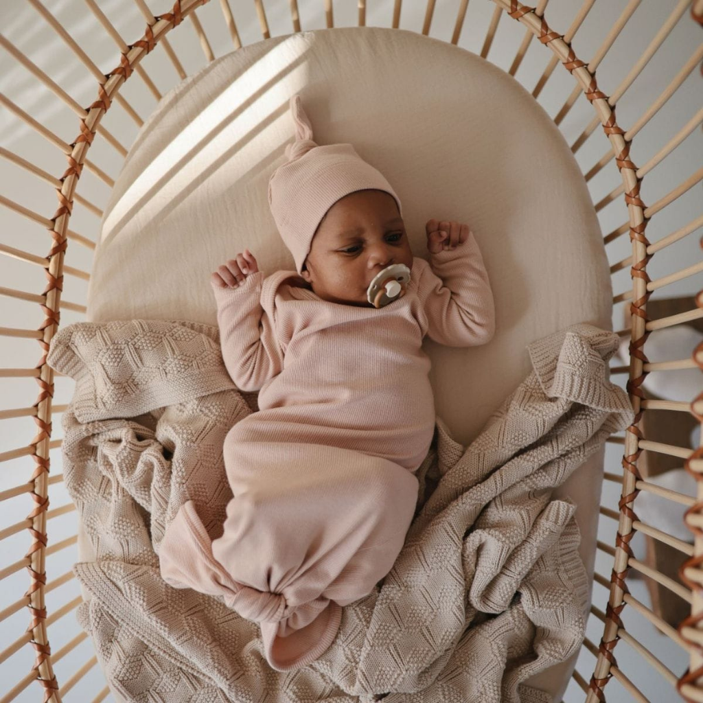 FRIGG Fopspeen 0 - 6 maanden Daisy Night Silicone Cream/Blush - 2 stuks