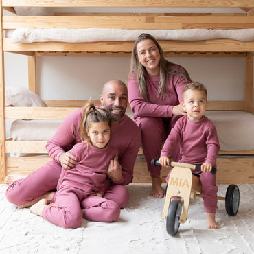 Feetje Pyjama wafel 2-delig voor volwassen Berry