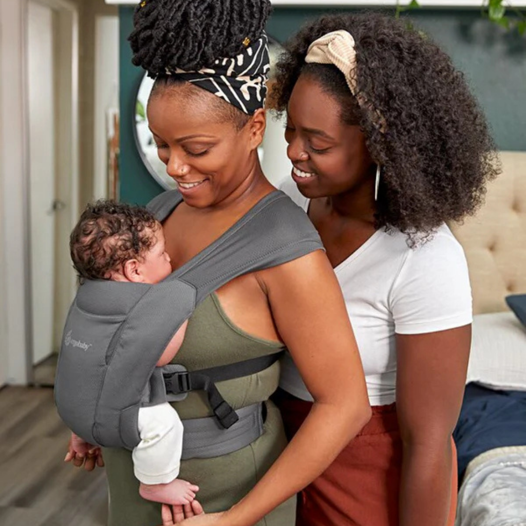 ERGObaby Porte-bébé ventral Embrace Washed Black