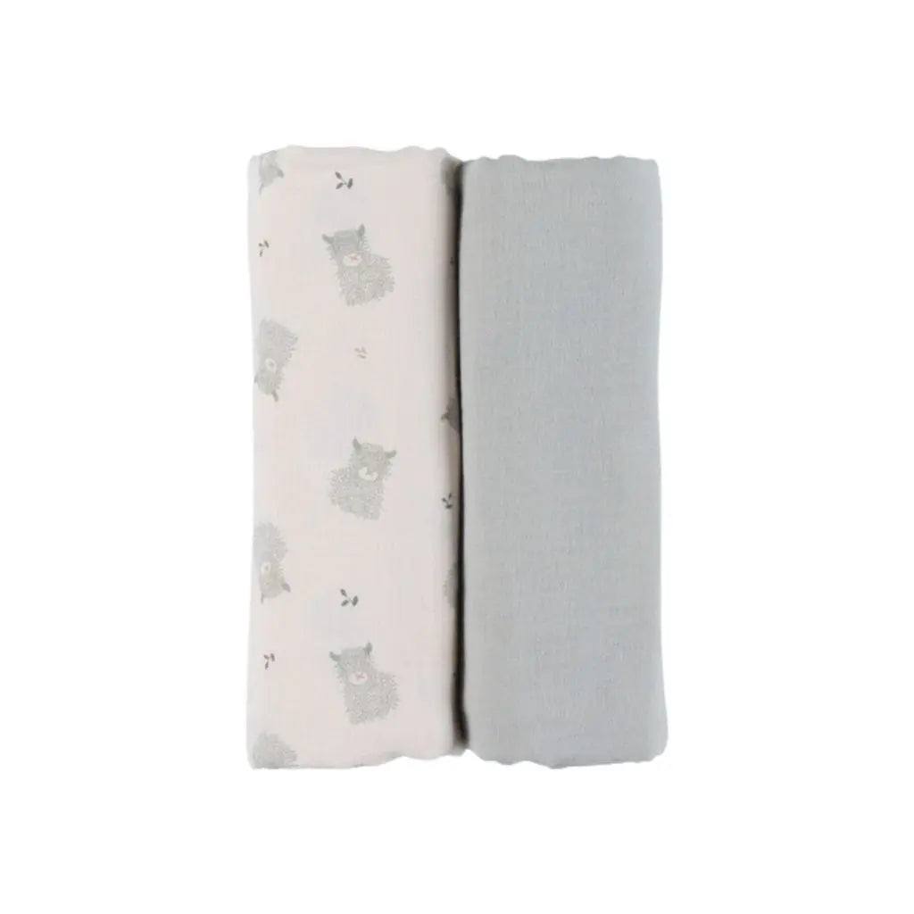 Noukie's Drap Fluffy & Orso 100 x 100 cm - 2 pièces