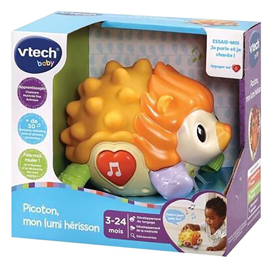 VTech Jouet d'activité Picoton, mon Lumi Hérisson FR