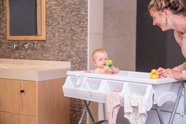 Bo Jungle Table à langer Pensylvania gris