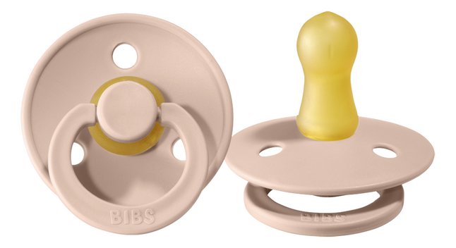Bibs Sucette + 6 mois vanilla/blush - 2 pièces