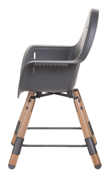Childhome Chaise haute Evolu 2 anthracite/naturel