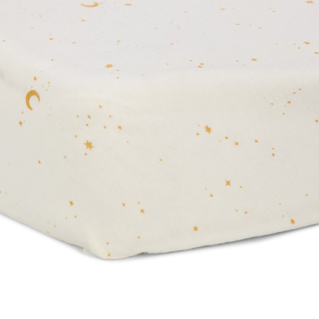 Little Dutch Drap-housse pour berceau Moon & Stars blanc