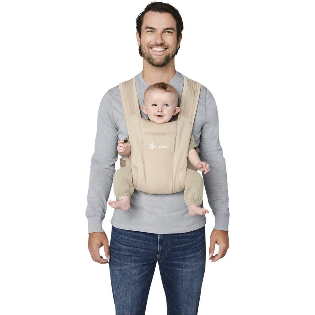 ERGObaby Porte-bébé ventral Embrace Soft Air Mesh Cream