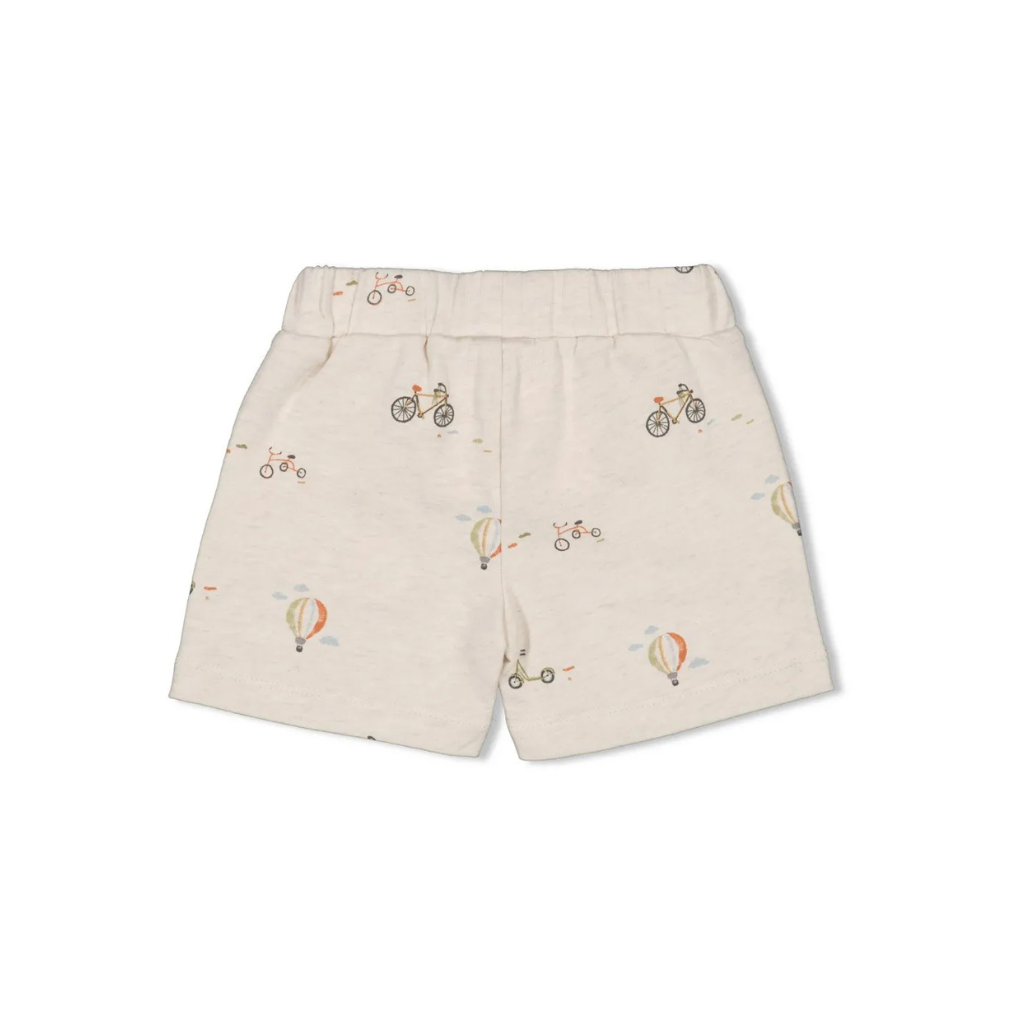 Feetje Short AOP - Mini Adventurer m 62 Offwhite Melange Jongens