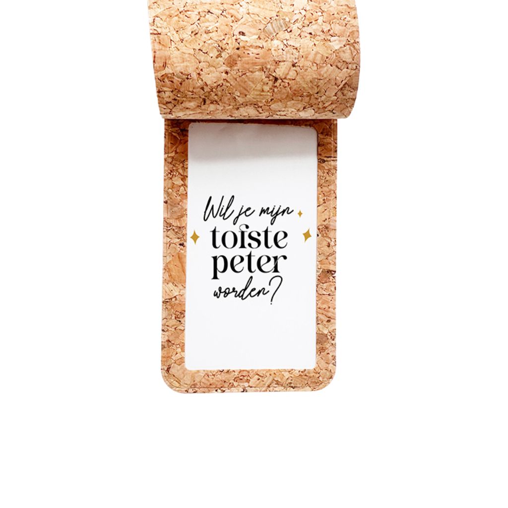 Minimou Fleshanger "Wil jij mijn liefste peter worden?"