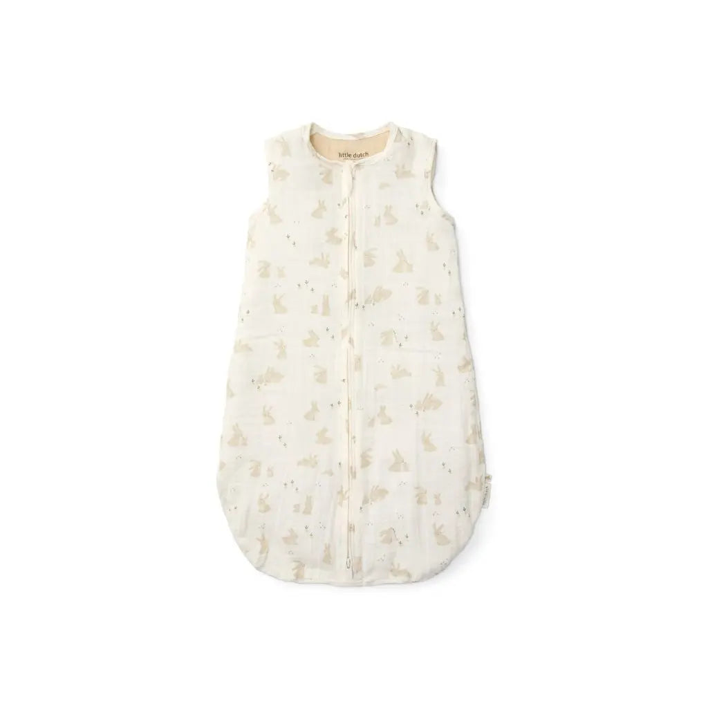 Little Dutch Slaapzak zomer Newborn Naturals Baby Bunny wit