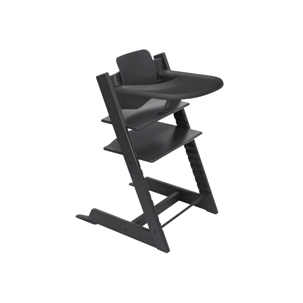 Stokke® Eetstoel Tripp Trapp® + Baby Set² + eettablet zwart
