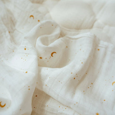 Little Dutch Bavoir bandana Newborn Naturals Baby Bunny blanc - 2 pièces